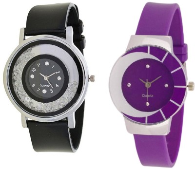 INDIUM NEW MOVABLE DIAMOND PS0618PS WITH PURPLE NEW UNIQUE DESIGN FANCY WATCH COLLECTION FROM PLANET ZONE Watch  - For Girls   Watches  (INDIUM)