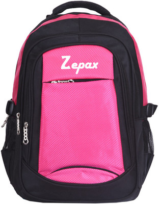 

Zepax Pink and Black Modish School and College Back Pack 30 L Backpack(Pink, Black), Black;pink