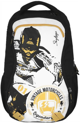 

Skybags Xcide Plus 02 30 L Laptop Backpack(White), Black
