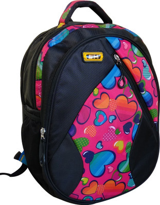 

SM Stylish Printed Laptop backpack 30 L Backpack(Multicolor), Black
