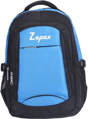 Zepax Blue and Black Modish School and College Back Pack 30 L Backpack(Blue, Black), Black;blue