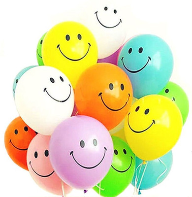 

TOYXE Printed 40050 Assorted Smiley Face Toy Balloon(Multicolor, Pack of 30)