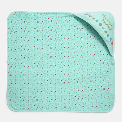 

MINIKLUB Printed  Crib Baby Blanket(Cotton, Green
