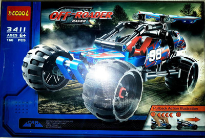 

Mohaak Gallery Off Roader Racer Interlocking Building Blocks (160 Pieces)(Multicolor)