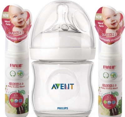 

Farlin Eco-Friendly Cleanser spray 100ml*2 {With Avent Baby Bottle 125ml}(White)