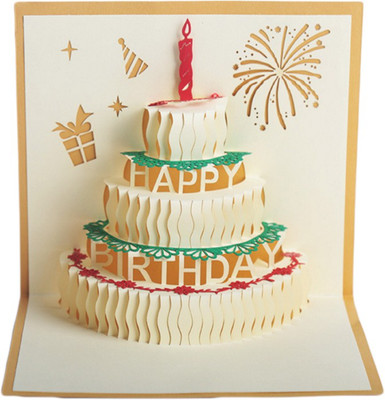 

sweetmade Greeting Card(Gold, Pack of 1)