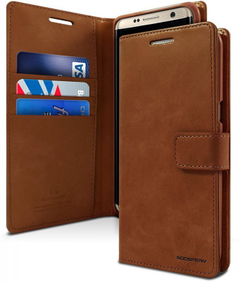 Vodex Flip Cover for Samsung Galaxy S8(Brown, Dual Protection)