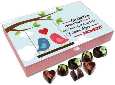 

Chocholik Kiss Day Gift Box - On Kiss That I Wish My Each day Was Full Of Some More Moments Chocolate Box - 12pc Truffles(144 g)