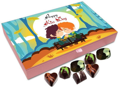 

Chocholik Kiss Day Gift Box - Happy Kiss Day Chocolate Box - 12pc Truffles(144 g)