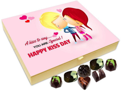 

Chocholik Kiss Day Gift Box - A Kiss To Say You Are Special Chocolate Box - 20pc Truffles(240 g)