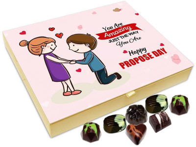

Chocholik Propose Day Gift Box - You Are Amazing Just The Way You Are Chocolate Box - 20pc Truffles(240 g)