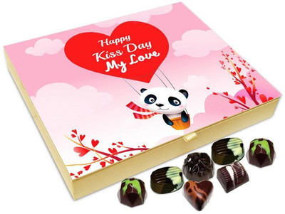 

Chocholik Kiss Day Gift Box - Happy Kiss Day My Love Chocolate Box - 20pc Truffles(240 g)