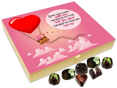 

Chocholik Propose Day Gift Box - Will You Spend The Rest Of The Life With Me Chocolate Box - 20pc Truffles(240 g)