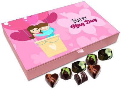 

Chocholik Hug Day Gift Box - Happy Hug Day Chocolate Box - 12pc Truffles(144 g)