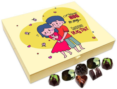 

Chocholik Hug Day Gift Box - A Warm Hug For You Chocolate Box - 20pc Truffles(240 g)