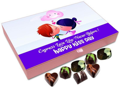 

Chocholik Kiss Day Gift Box - Express Love Like Never Before Chocolate Box - 12pc Truffles(144 g)