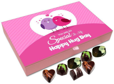 

Chocholik Hug Day Gift Box - Happy Hug Day You Are So Special To Me Chocolate Box - 12pc Truffles(144 g)