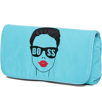 

Hepburnette Party Blue Clutch
