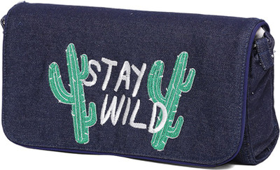 

Hepburnette Party Blue Clutch