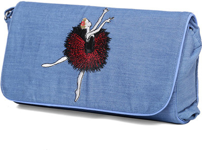 

Hepburnette Party Blue Clutch