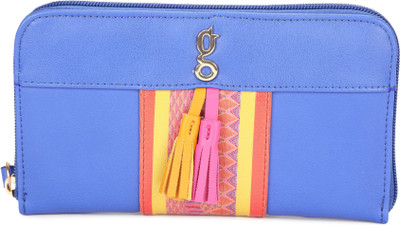 Global Desi Casual Blue Clutch