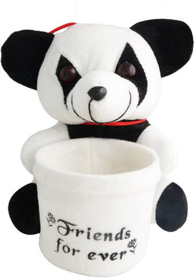 

Kanchan Toys 1 Compartments Silk Soft Toy Pen Holder(White)