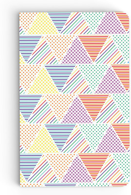 

inkFlap A5 Notebook(Premium Designer Notebook - Line Triangles, White)