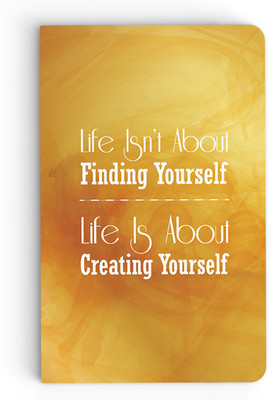 

inkFlap A5 Notebook(Premium Designer Notebook - Life, Golden Brown)