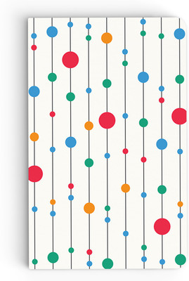 

inkFlap A5 Notebook(Premium Designer Notebook - Circles with VLines, White)