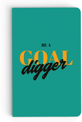 

inkFlap A5 Notebook(Premium Designer Notebook - Goal Digger, Turquoise Green)