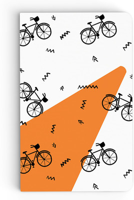 

inkFlap A5 Notebook(Premium Designer Notebook - Bicycle, White)