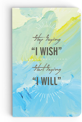 

inkFlap A5 Notebook(Premium Designer Notebook - I Wish, Varicoloured)