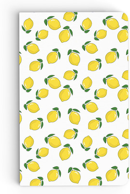 

inkFlap A5 Notebook(Premium Designer Notebook - Lemons Pattern, White & Yellow)