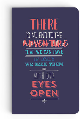 

inkFlap A5 Notebook(Premium Designer Notebook - There Is No End, Dark Purple)