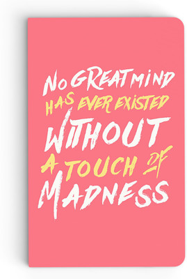 

inkFlap A5 Notebook(Premium Designer Notebook - No Great Mind (Light), Charcoal)