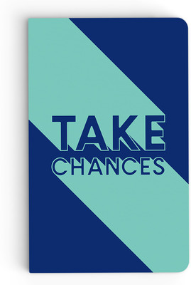 

inkFlap A5 Notebook(Premium Designer Notebook - Take Chances, Blue & Green)