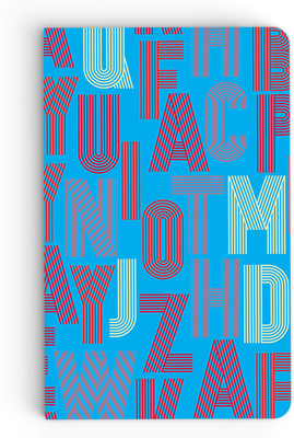 

inkFlap A5 Notebook(Premium Designer Notebook - Alphabates, Blue & Red)