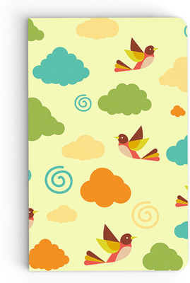 

inkFlap A5 Notebook(Premium Designer Notebook - Birds & Clouds, Pale Yellow)