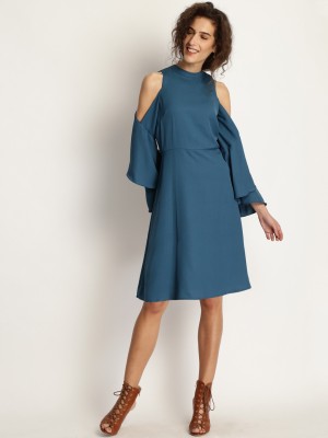 Marie Claire Women A-line Blue Dress