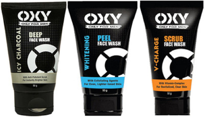 

OXY WHITENING PEEL+ICY CHARCOL DEEP+V CHARGE SCRUB Face Wash(50 g)