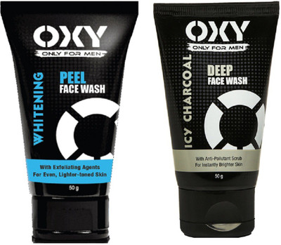oxy ICY CHARCOAL DEEP+ WHITENING PEEL Face Wash(50 g)