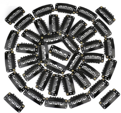 

INAAYA Hair Clips for Easy Use (40 pcs) Hair Clip(Black)