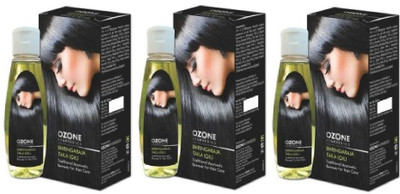 OZONE Ayurvedics Bhringaraja Hair Oil 100 gm - Pack of 3 Hair Oil(300 ml)