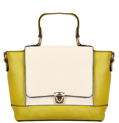 

Louise Belgium Hand-held Bag(Yellow, White), White;yellow