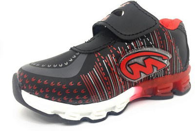 

TeeniTiny Boys Velcro Walking Shoes(Black