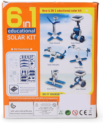 

Powerpak 6 In 1 Educational DIY Solar Toy Kit For Kids (Blue) 2111(Multicolor)