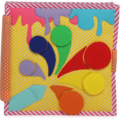 

cubs and calves Utsav - 8 Page Festival Themed Quiet Book / Busy Book / Fabric Book / Felt Book(Multicolor)
