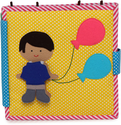 

cubs and calves Balloon Boy - 8 Page Mixed Theme Quiet Book / Busy Book/ Felt Book/ Fabric Book(Multicolor)
