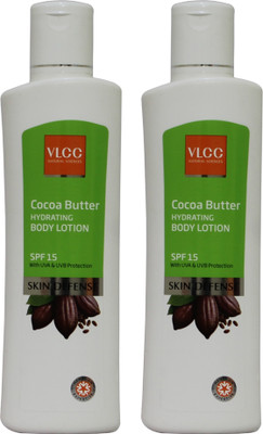 

VLCC Cocoa Butter Hydrating Body Lotion With SPF 15 Combo (200 ml*2)(400 ml)