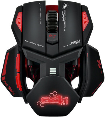 

Dragon War Phantom G4.1 Wired Laser Gaming Mouse(USB, Black)